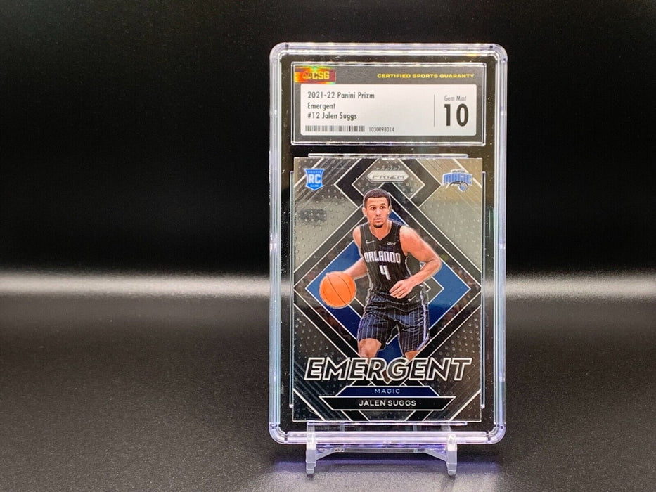 2021-22 Panini Prizm Jalen Suggs Rookie #12 Emergent GEM MINT 10