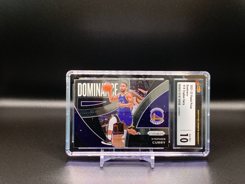 2021-22 Panini Prizm Stephen Curry #14 Dominance GEM MINT 10