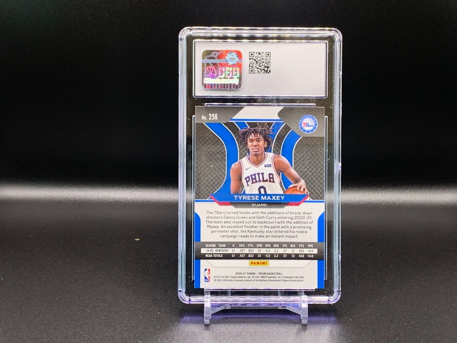 2020-21 Panini Prizm Tyrese Maxey #256 Rookie MINT 9