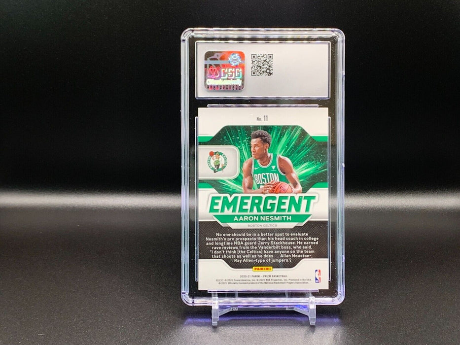 2020-21 Panini Prizm Aaron Nesmith Emergent GEM MINT 10