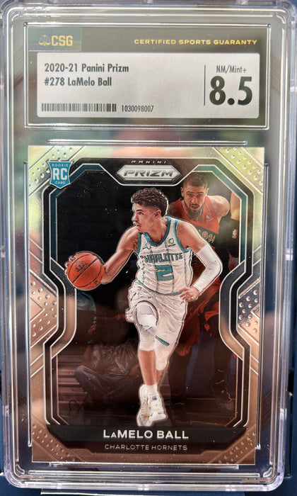 2020-21 Panini Prizm #278 LaMelo Ball (RC) NM/Mint+ 8.5 INVEST NOW