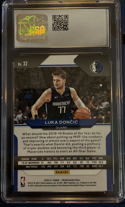 2020-21 Panini Prizm #32 Luka Doncic Base Dallas Mavericks INVEST