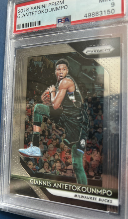 2018-19 Panini Prizm - Base #296 Giannis Antetokounmpo PSA 9