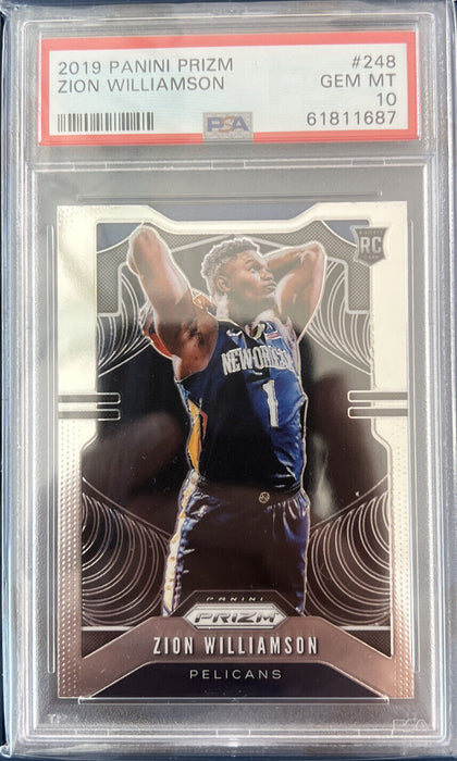 2019 Panini Prizm Rookie ZION WILLIAMSON GEM MT. 10 #248 / INVEST NOW