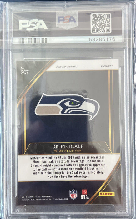 DK Metcalf  Select Field Level SILVER PSA 10 ROOKIE CARD #207