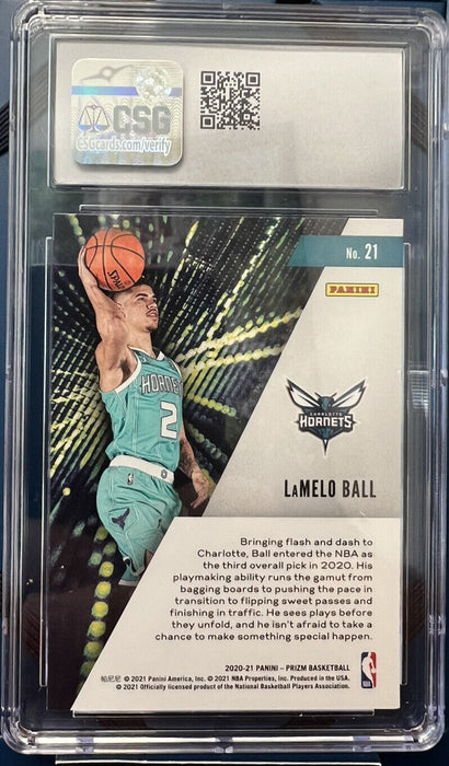 2020-21Panini Prizm LaMelo Ball Rookie / Instant Impact 10 Gem Mint 