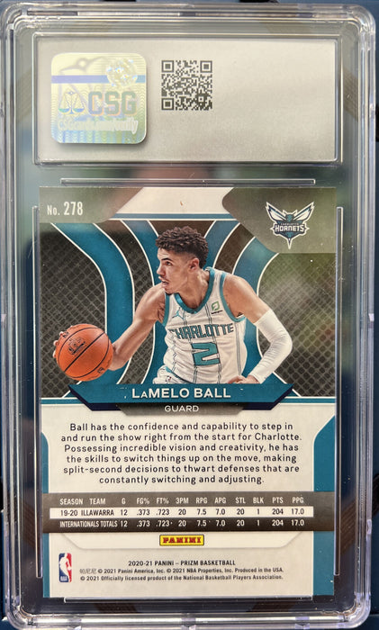 2020-21 Panini Prizm #278 LaMelo Ball (RC) NM/Mint+ 8.5 INVEST NOW