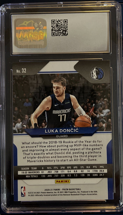 2020-21 Panini Prizm #32 Luka Doncic  Base Dallas Mavericks  GEM MINT 10